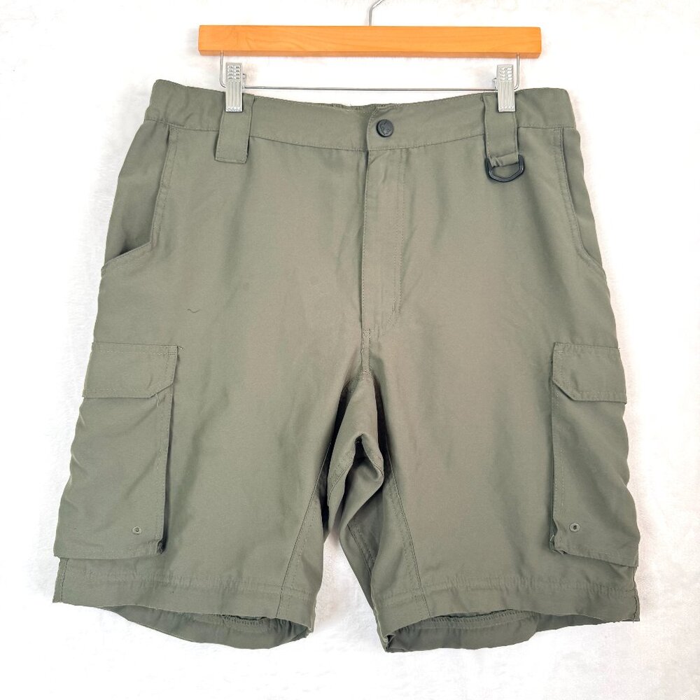 BSA Boys Scouts Of America Uniform Switchback Cargo Relaxed Shorts Mens M Green